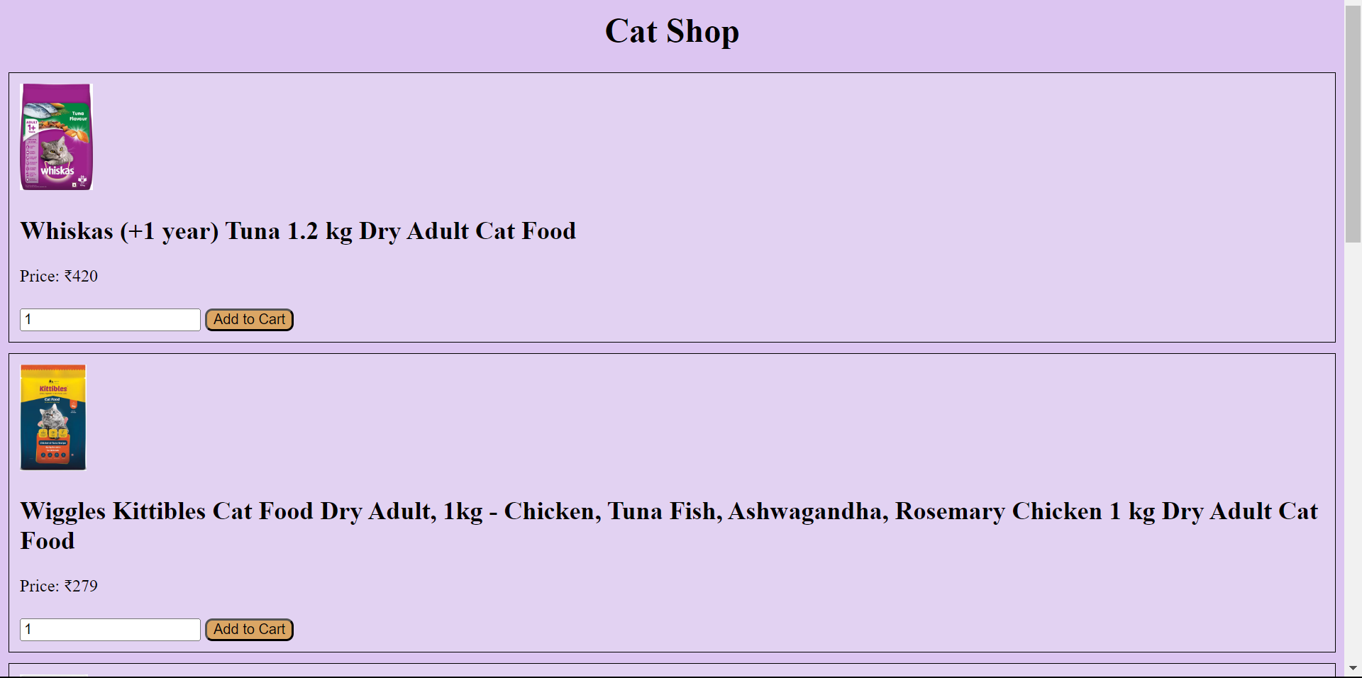 Cat Shop