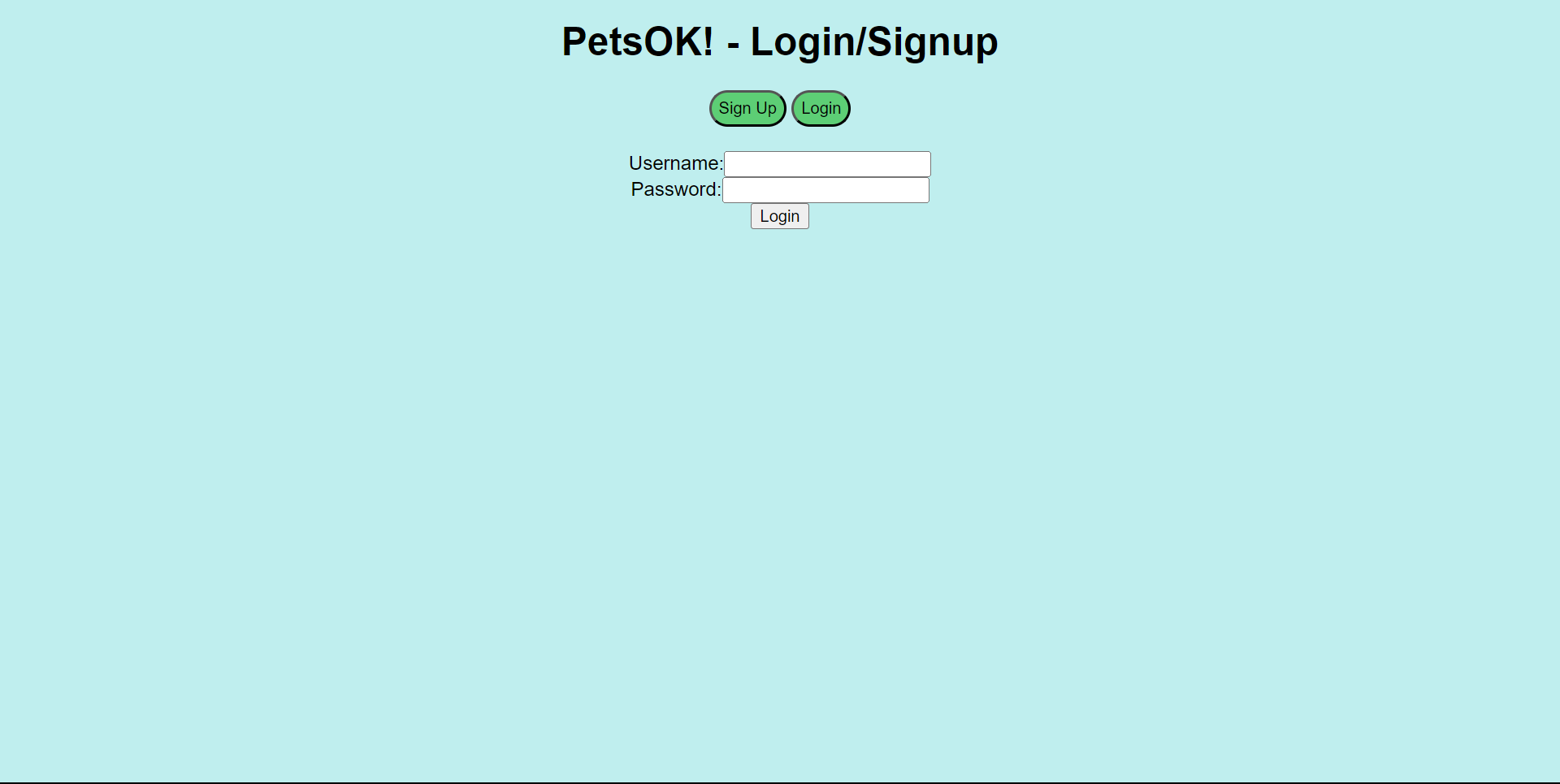 Login Page